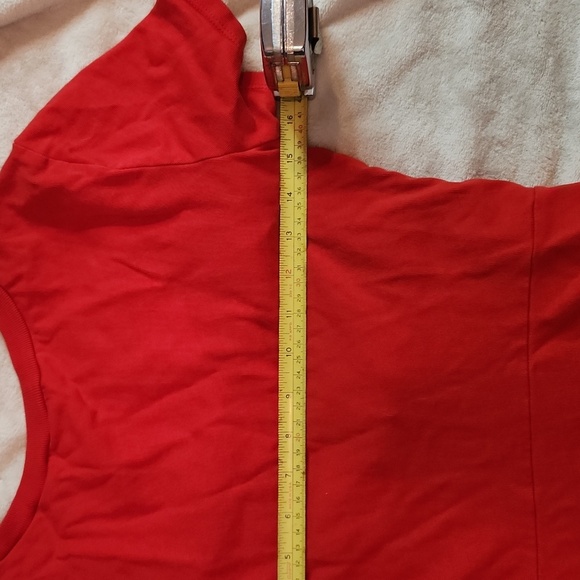 Red Zara exposed stomach tshirt dress - Picture 6 of 8